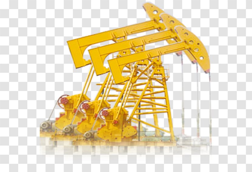 Oil Well Field Petroleum - Crane - Pumping A Row Transparent PNG