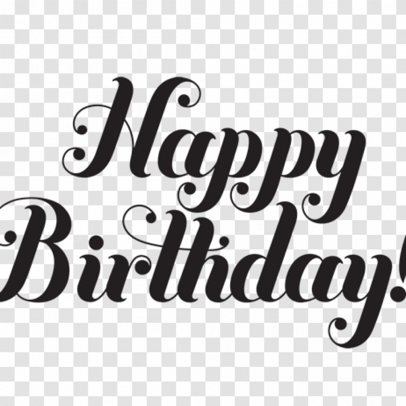 Black And White Clip Art Happy Birthday - Cake Full Hd Images Transparent PNG