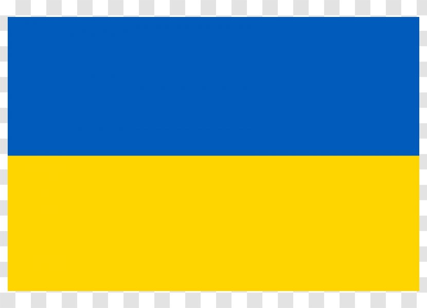 Flag Of Ukraine National Day In Russia - Electric Blue Transparent PNG
