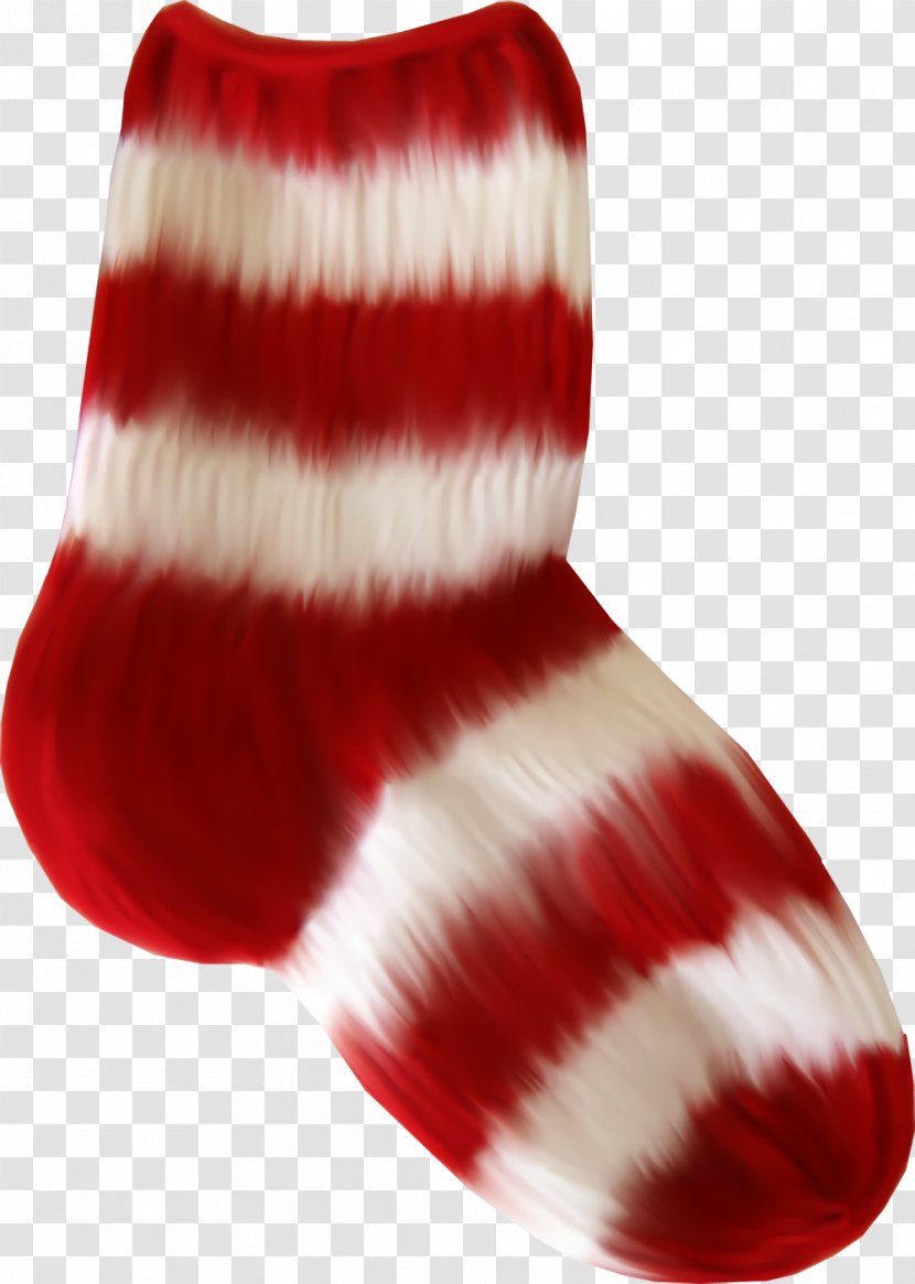 Christmas Stocking Socks - Wool - Interior Design Costume Accessory Transparent PNG