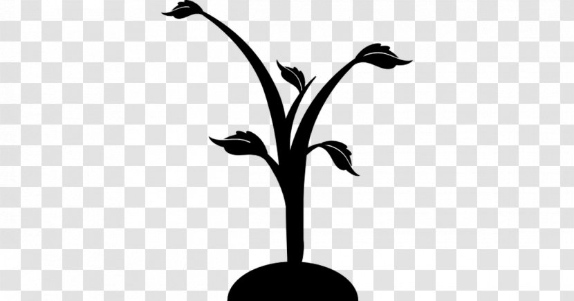 Twig Black & White - Botany - M Clip Art Plant Stem Leaf Transparent PNG