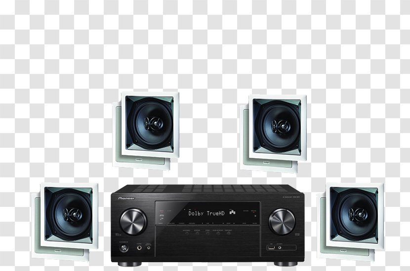 AV Receiver Ultra-high-definition Television Video Scaler Home Theater Systems Pioneer Corporation - Hdmi - Stereo Wall Transparent PNG