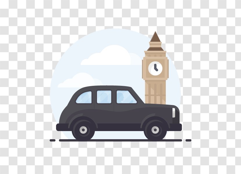 Big Ben Taxi Icon Design - Automotive Transparent PNG