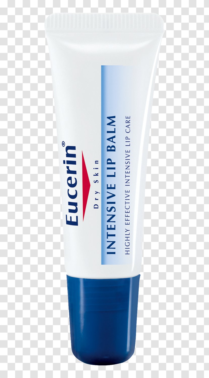 Lip Balm Eucerin Dry Skin Intensive 10% Urea W/w Treatment Lotion Cream Sunscreen - Cobalt Transparent PNG