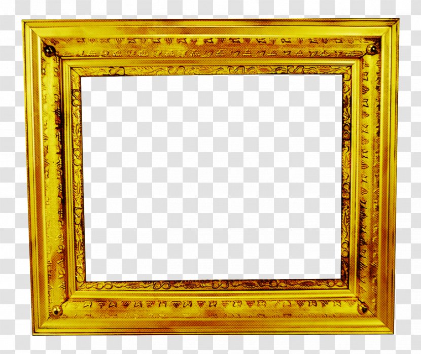 Background Gold Frame - Picture - Interior Design Rectangle Transparent PNG