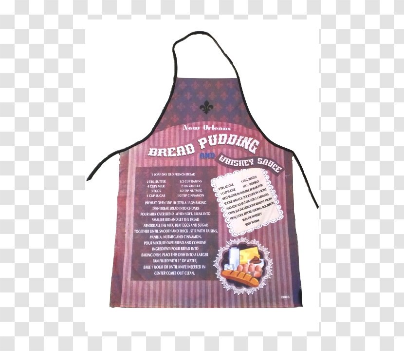 Apron Bread Pudding T-shirt Whiskey Whisky Sauce Transparent PNG