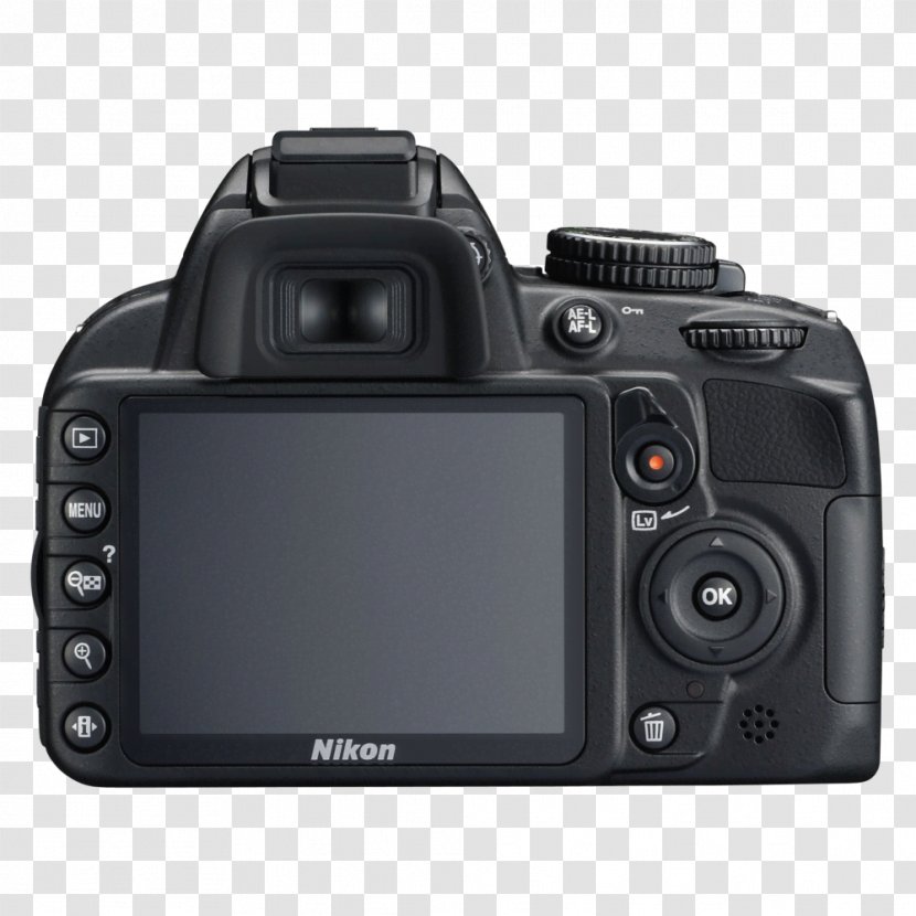 Nikon D3100 Digital SLR Photography Camera - Reflex Transparent PNG