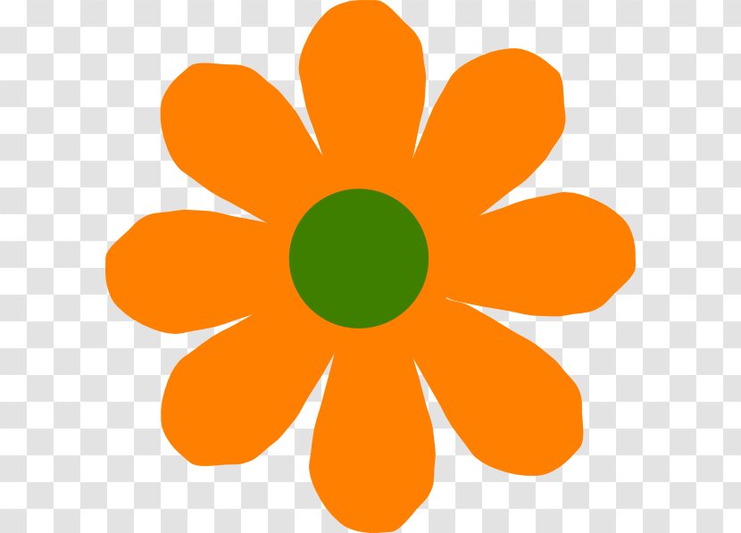 Flower Spring Clip Art - Orange - Flowers Transparent PNG