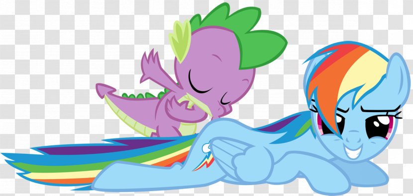 Pony Rainbow Dash Spike Rarity Applejack - Cartoon Transparent PNG