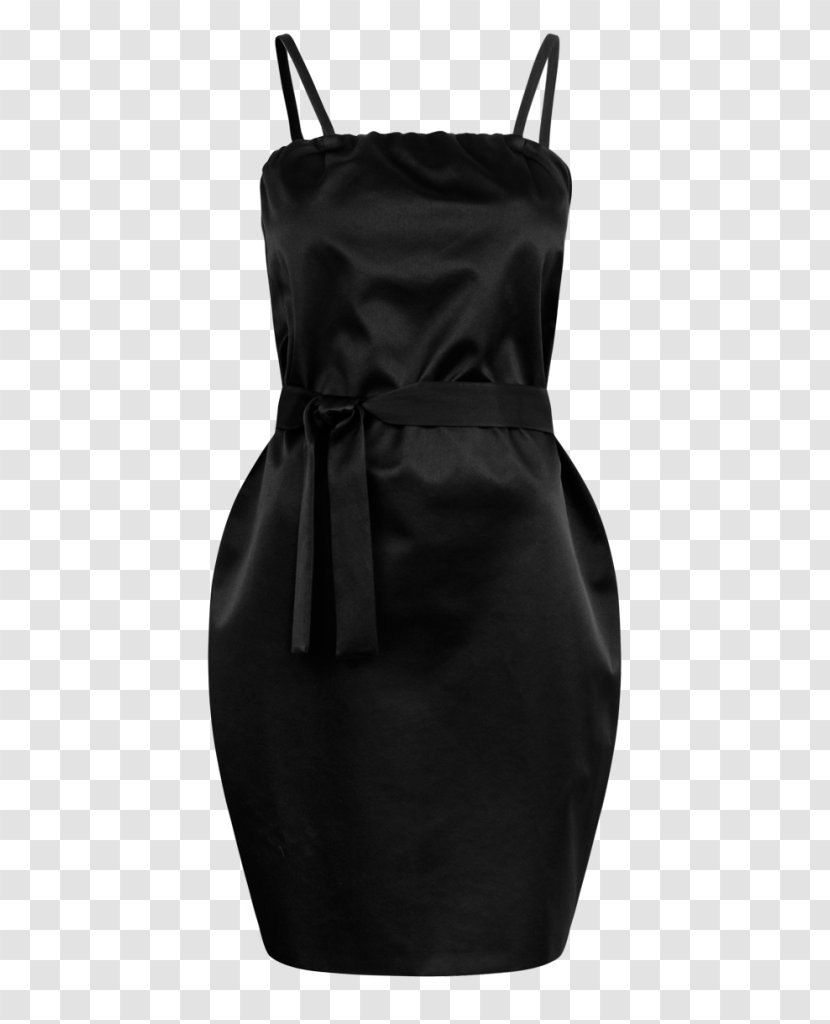 Little Black Dress Satin Neck M Transparent PNG