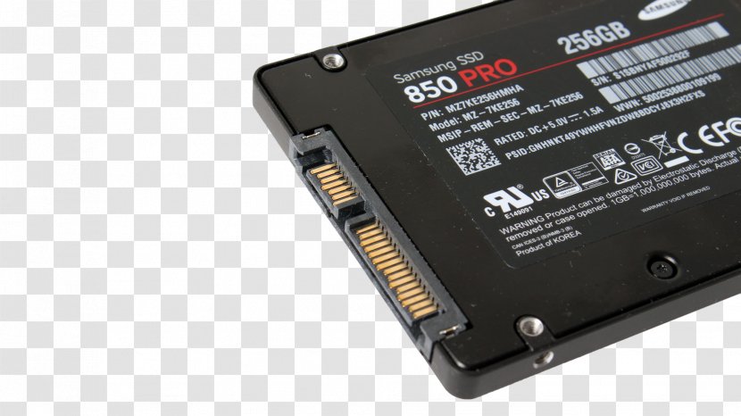 Hard Drives Power Converters Samsung 850 EVO SSD Solid-state Drive PRO III - Interface Transparent PNG