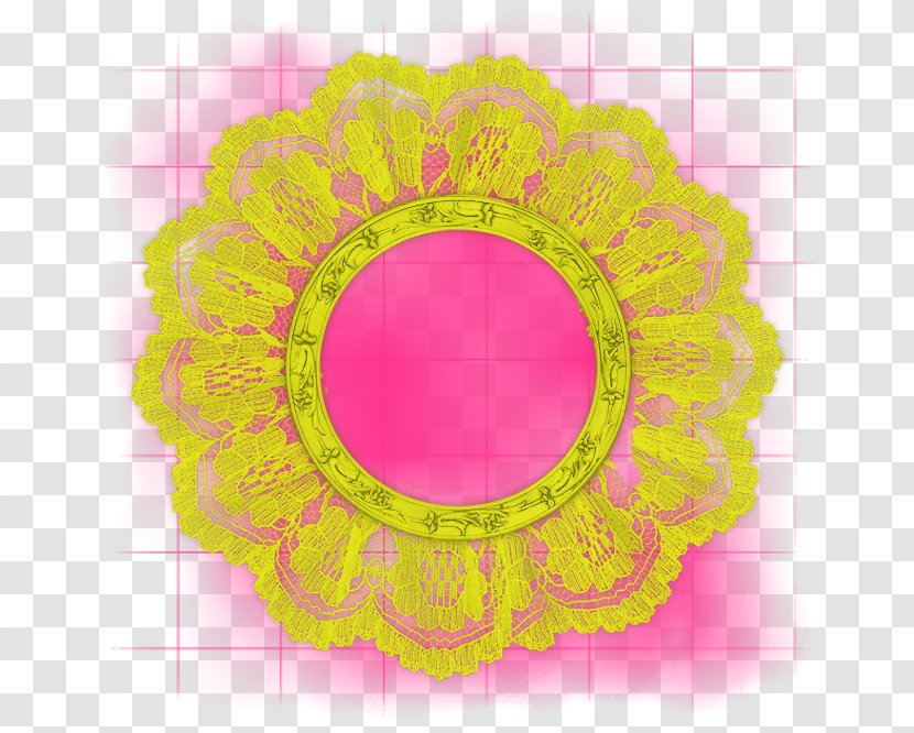 Floral Design Picture Frames Pattern - Oval - Fond Couleur Transparent PNG