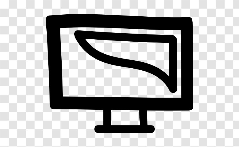 Display Device Computer Monitors Clip Art - Black And White - Hand Drawn Transparent PNG
