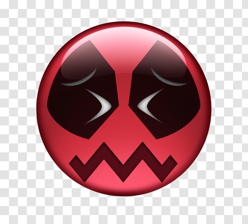 Deadpool Superhero Emoticon Comics Telegram - Smile - Emoji Transparent PNG