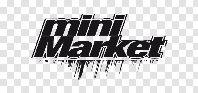Logo Brand Font - Black And White - Mini Market Transparent PNG