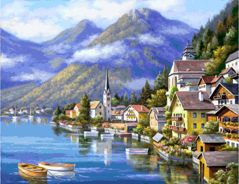 Landscape Painting Decorative Arts Craft - Switzerland Transparent PNG