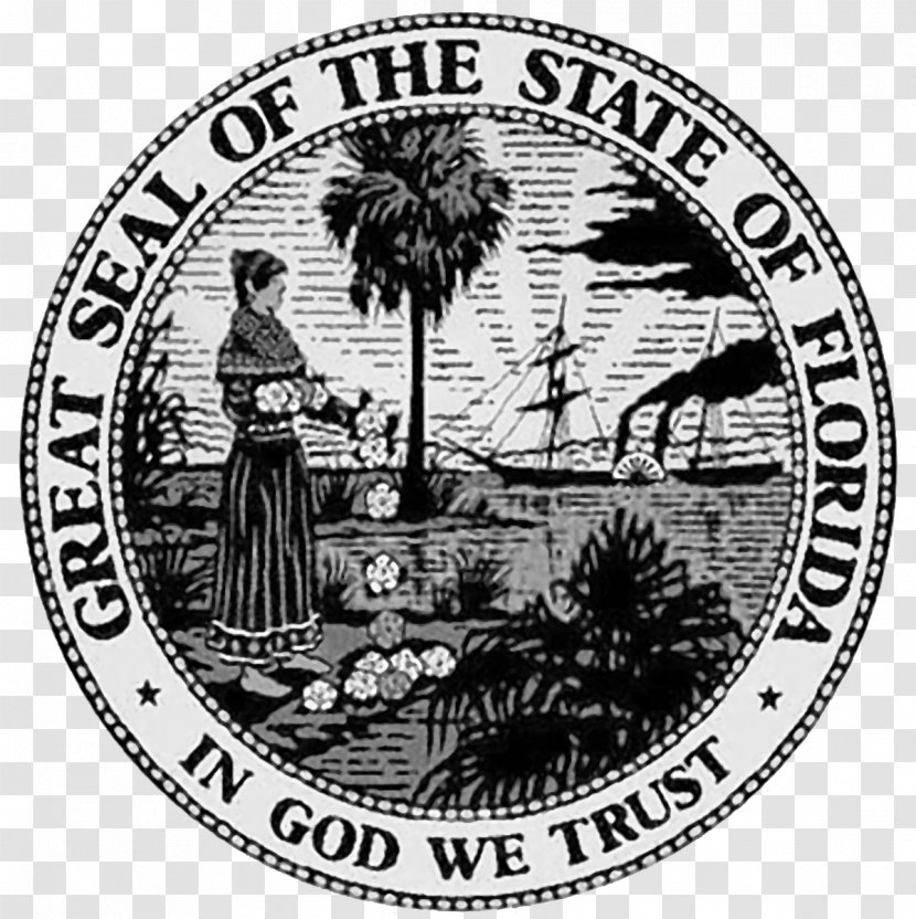Seal Of Florida Flag Washington - Rice Vector Transparent PNG