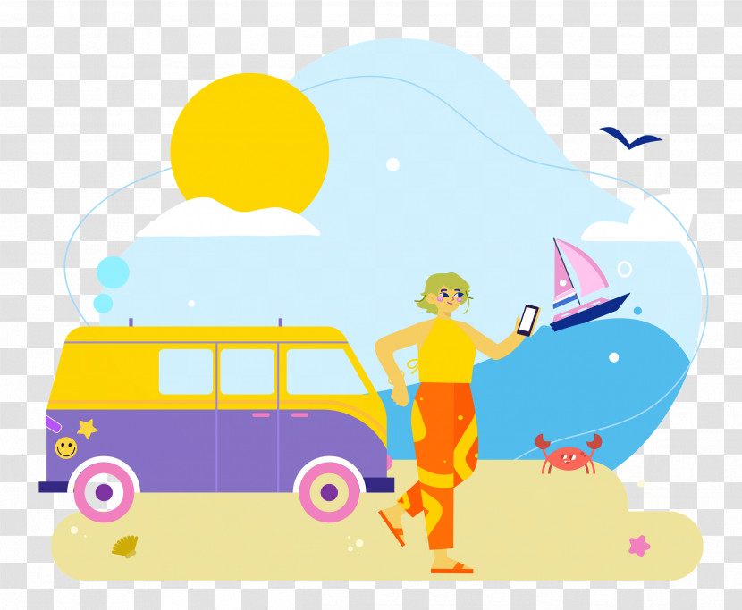 Seashore Day Vacation Travel Transparent PNG