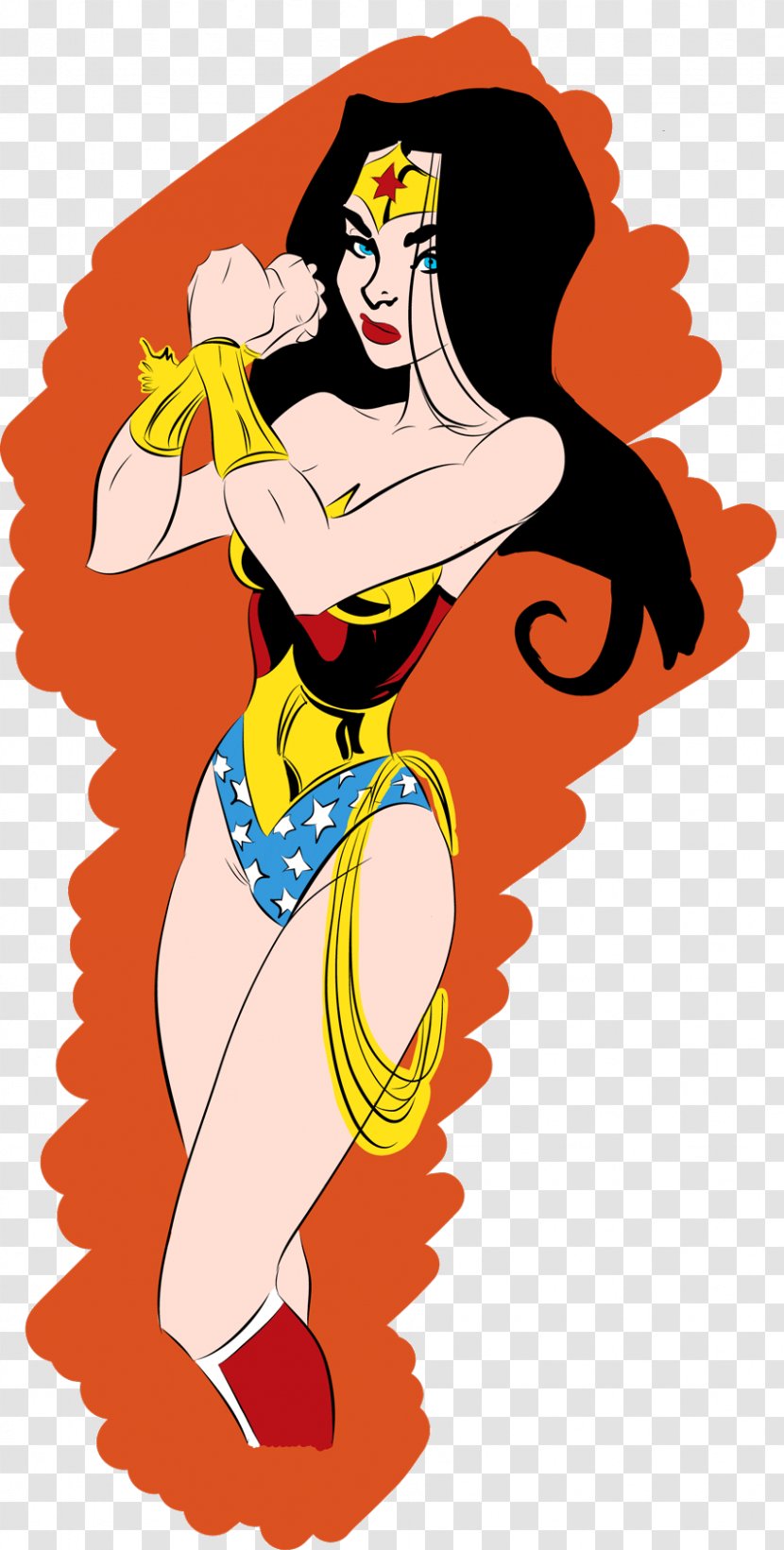 Fiction Art Clip - Character - Wonder Woman Transparent PNG
