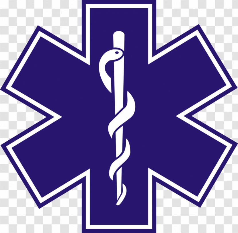 Star Of Life Emergency Medical Technician Services Decal Paramedic - Ambulance Transparent PNG
