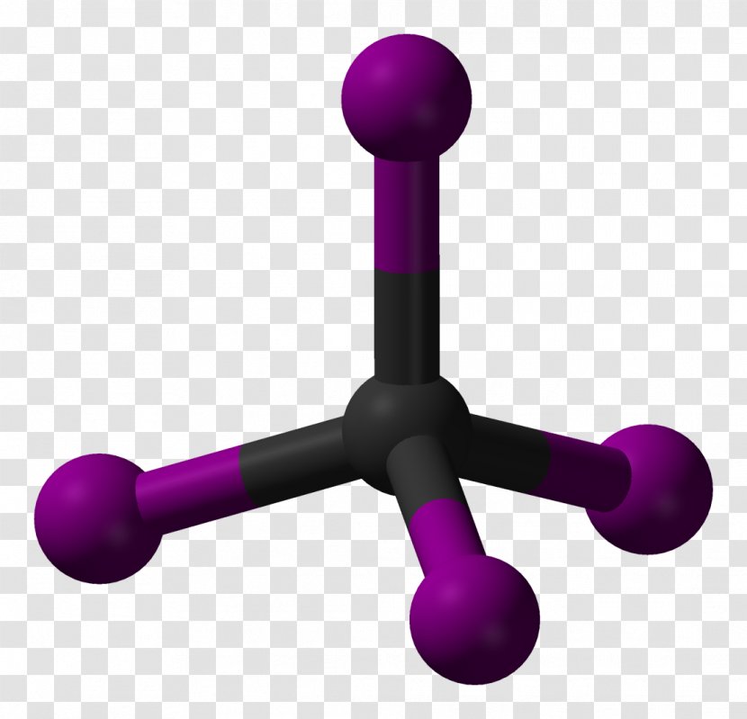 Tetrabromomethane Carbon Tetraiodide Wikipedia Carbonyl Bromide Bromine - Purple - Ball Transparent PNG