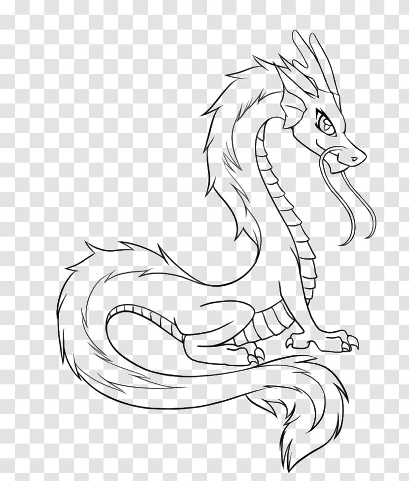 Chinese Dragon Drawing Mythology Legendary Creature - Art Transparent PNG