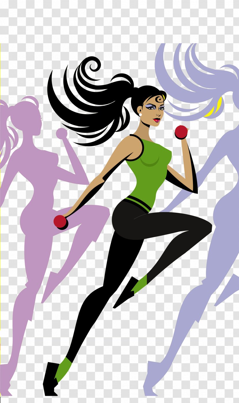 Physical Exercise Fitness Weight Loss General Training Centre - Flower - Sports Girls Transparent PNG