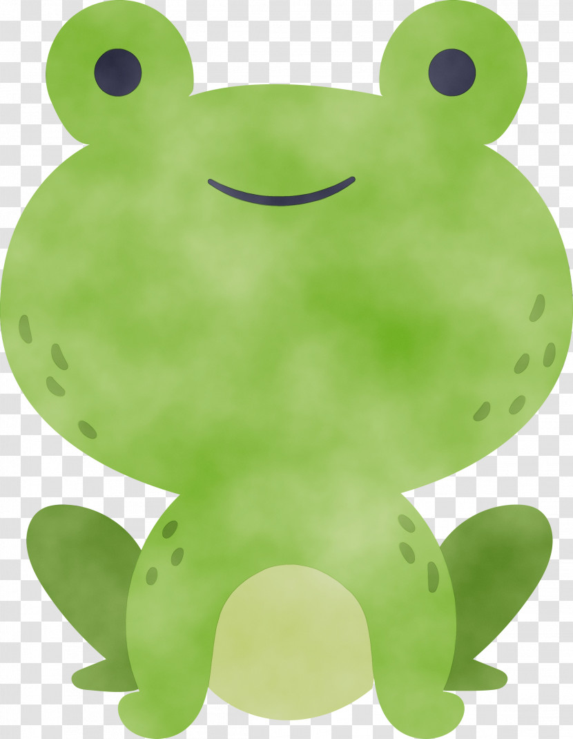 Green Frog True Frog Animal Figure Toy Transparent PNG