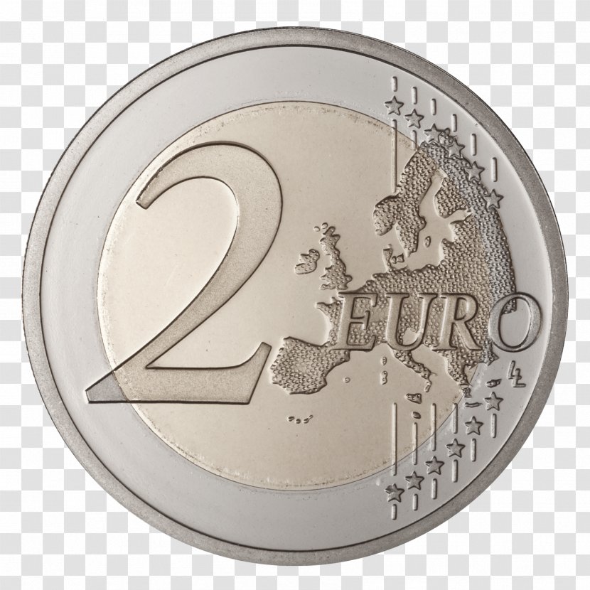 2 Euro Coin Coins Clip Art Transparent PNG