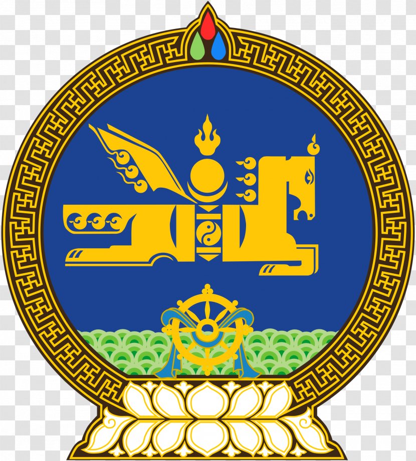 Emblem Of Mongolia President National Symbol - Wind Horse - Khanda Transparent PNG