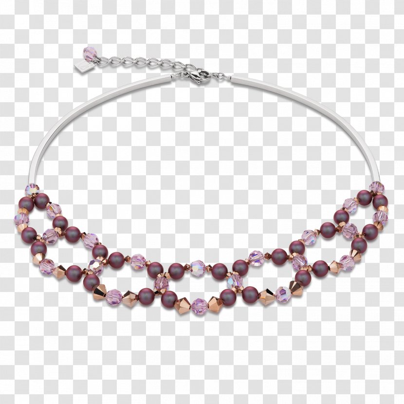 Pearl Necklace Amethyst Jewellery - Cultured Freshwater Pearls Transparent PNG