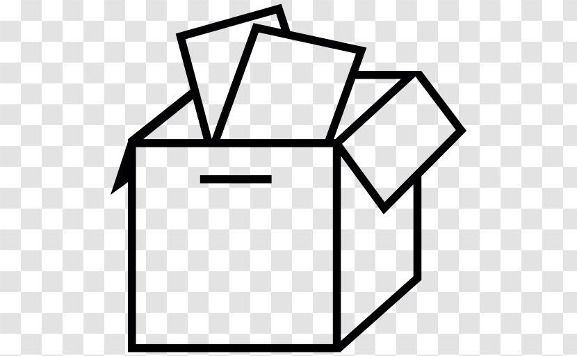 Packaging Icon - Diagram - Black And White Transparent PNG