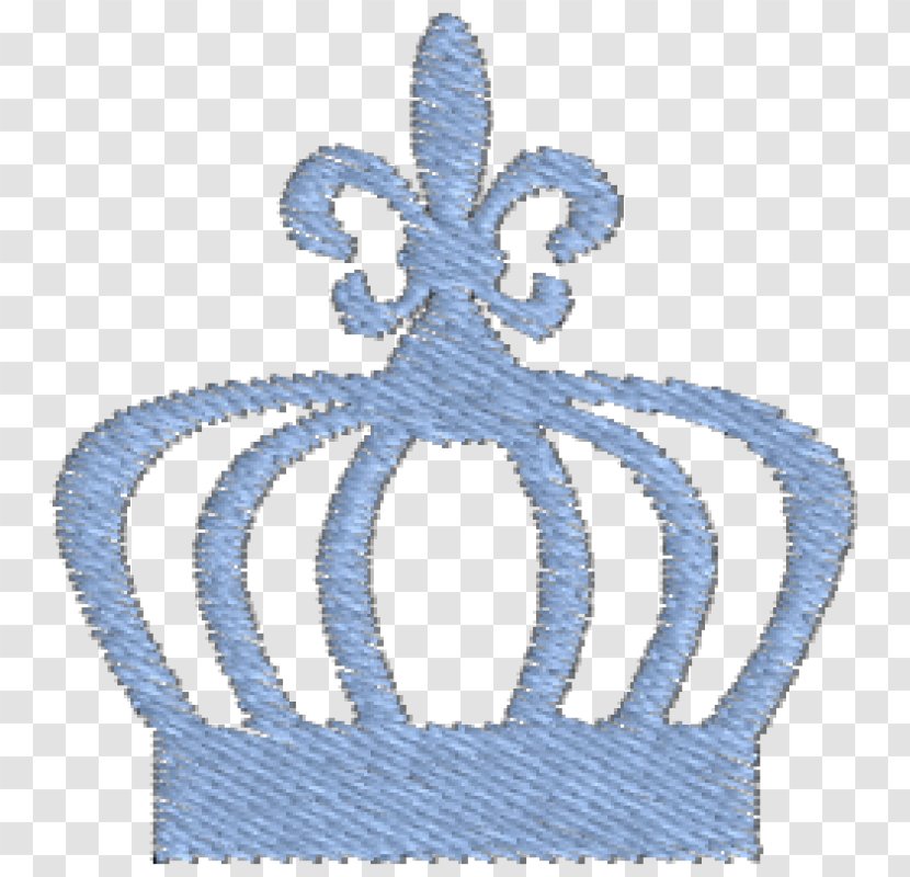 Embroidery Crown Cross-stitch Blue Handicraft - Sewing Machines Transparent PNG