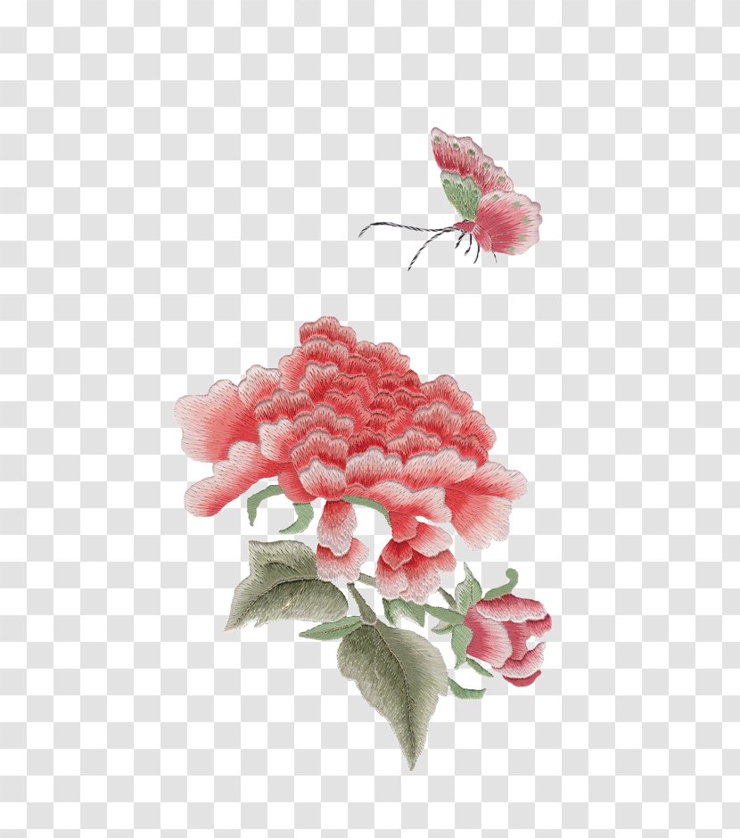 Designer - Rose - Embroidery Peony Transparent PNG