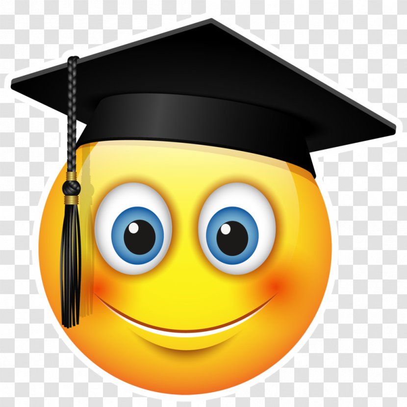 Graduation Ceremony Emoticon Emoji Smiley Square Academic Cap - Royaltyfree - Graduated Transparent PNG