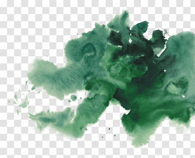 Watercolor Painting Green Tea - Cactus Collection Transparent PNG