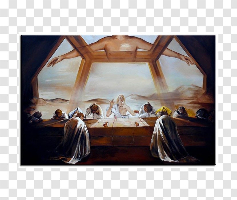 The Sacrament Of Last Supper Dream Caused By Flight A Bee Around Pomegranate Second Before Awakening Burning Giraffe Melting Watch - Modern Art - Painting Transparent PNG