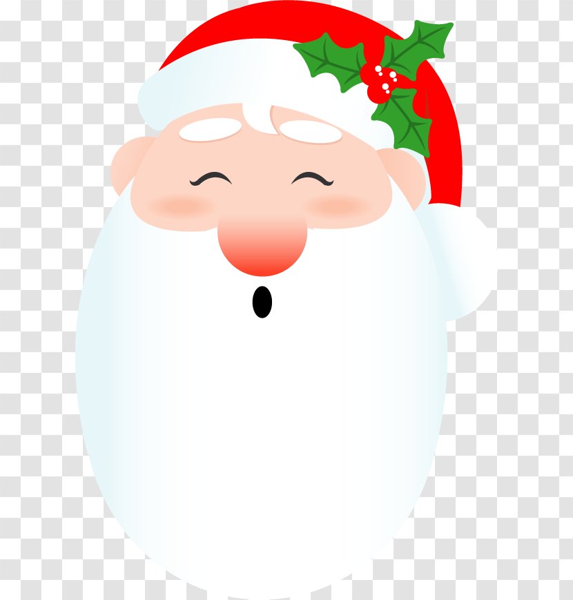 Santa Claus Christmas Ornament Clip Art - Drawing - Vector Cartoon Transparent PNG