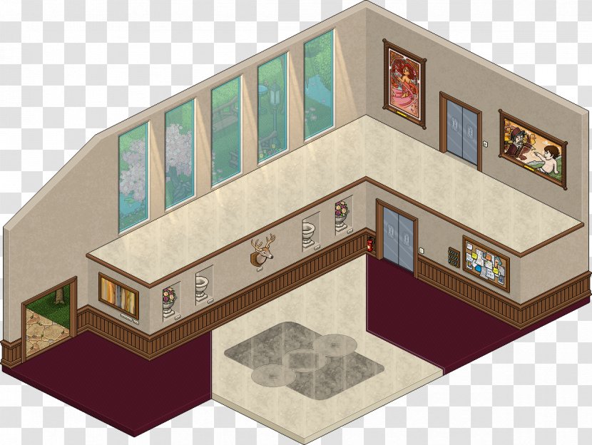 Habbo Hotel Desktop Wallpaper YouTube Room - Building - Arquiteto Transparent PNG