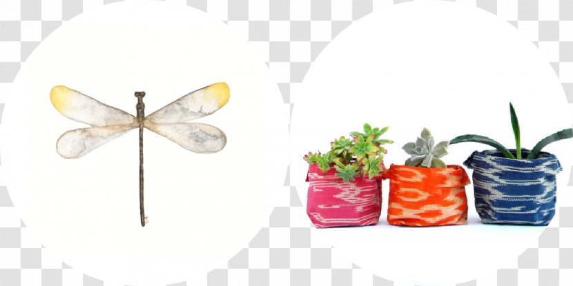 Flowerpot Cachepot Plastic Vase Textile - Moths And Butterflies Transparent PNG
