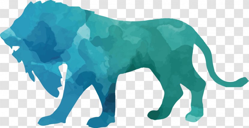 Silhouette Animal Lion - Sauvage - Colorful Silhouettes Set Transparent PNG