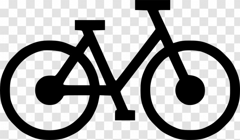Hybrid Bicycle Two-wheeler Clip Art - Black And White Transparent PNG