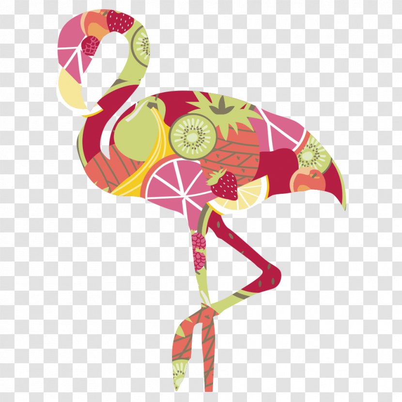 Flamingos Bird Euclidean Vector - Textile Printing - Cartoon Ostrich Transparent PNG