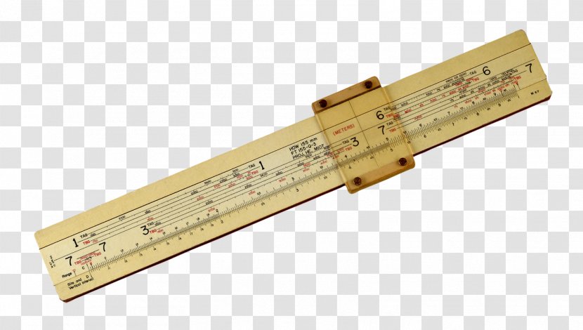 Slide Rule Ruler Logarithm Calculation Mathematics - Technology Transparent PNG