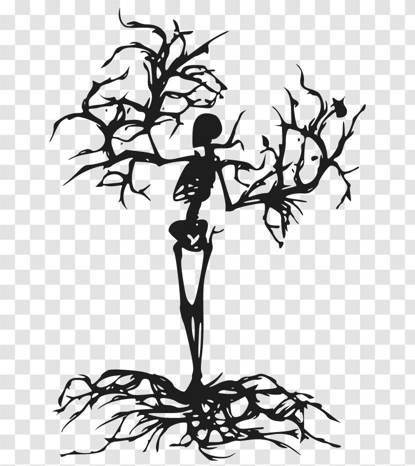 Sleeve Tattoo Drawing Tree Of Life Illustration - Line Art - Atom Button Transparent PNG