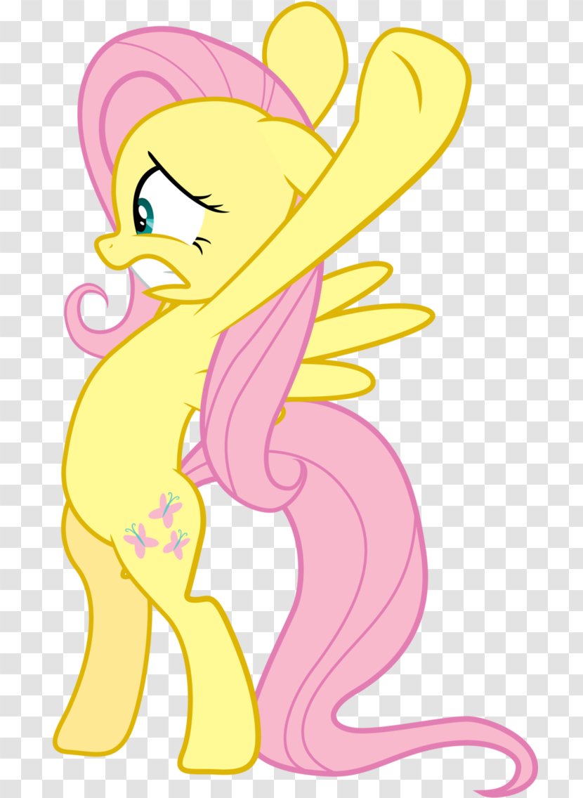 Fluttershy Pony Rainbow Dash Applejack Rarity - Cartoon - My Little Transparent PNG