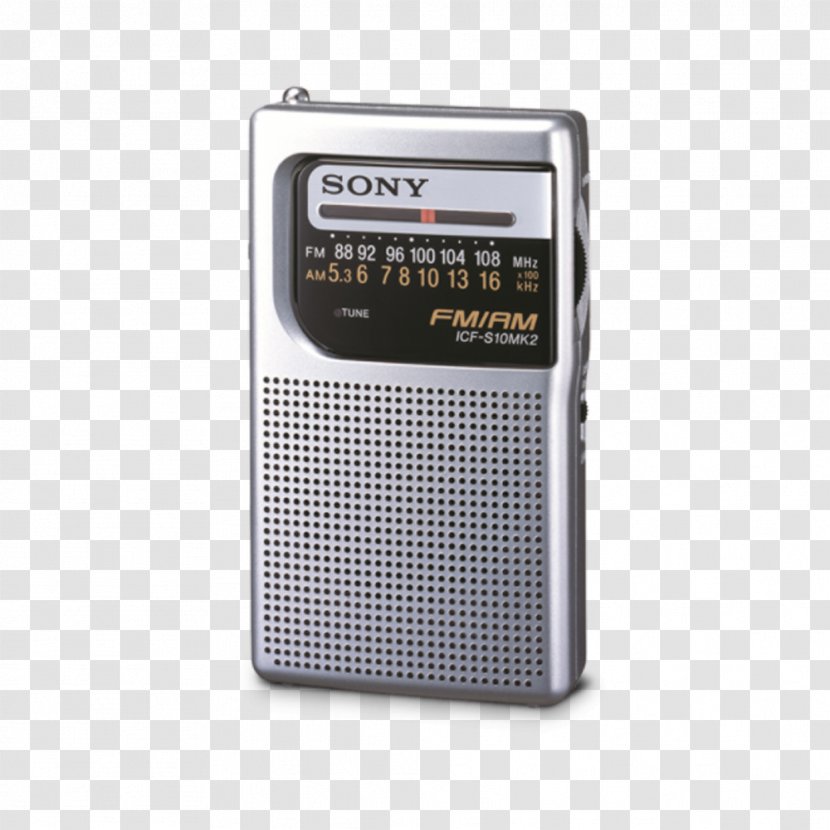 Transistor Radio FM Broadcasting Sony ICF-S10MK2 AM - Amplitude Modulation Transparent PNG