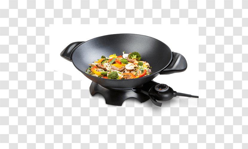 Wok DOMO ELEKTRO Electricity Cookware Kitchen - Home Appliance Transparent PNG