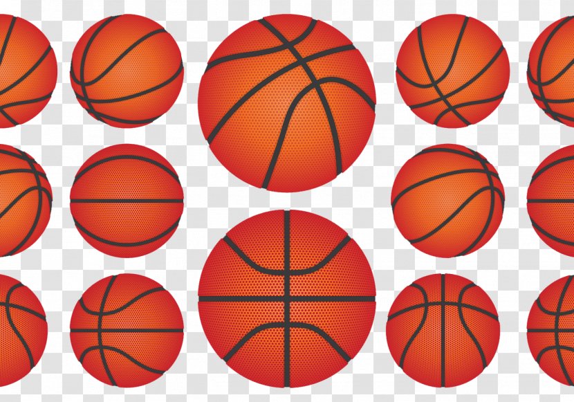 Red Orange Color Blue - Yellow - Vector Basketball Transparent PNG