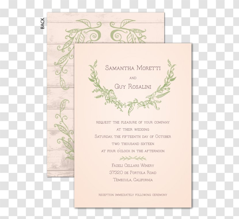 Wedding Invitation Convite - Flower - Paper Transparent PNG